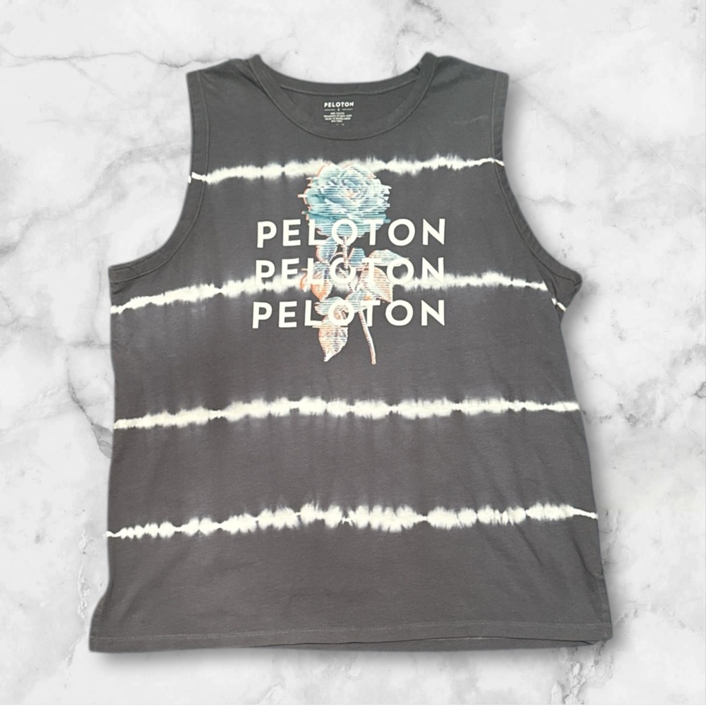 Peloton Studio Side Slit Tie Dye Muscle Tank Size L